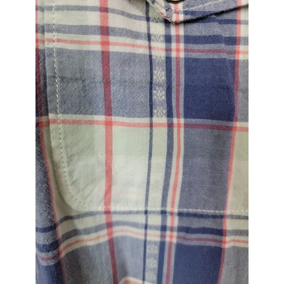 Lucky Brand Men's Button Up Plaid Shirt Long Sleeve Collared Multicolor Large - Picture 6 of 7